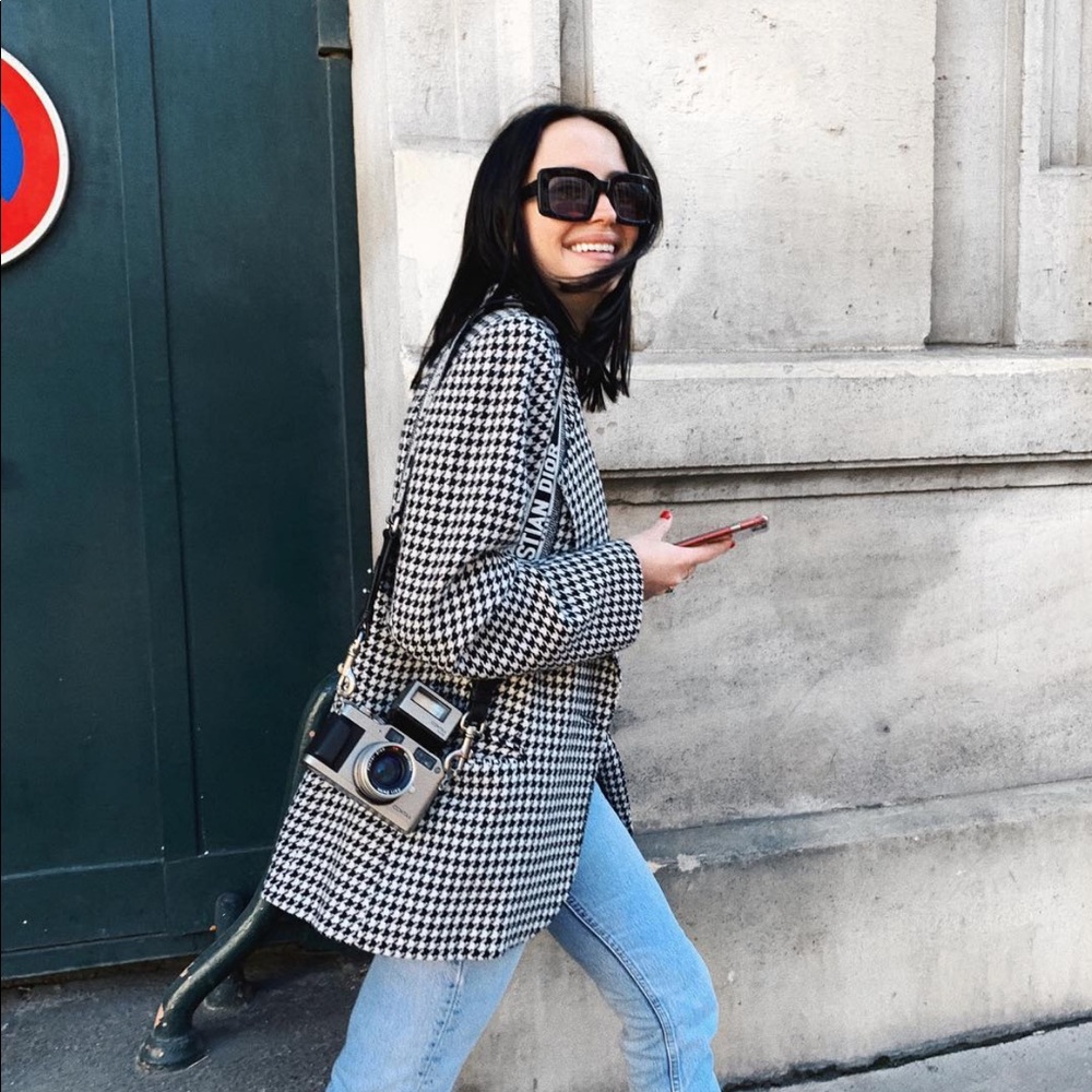 VINTAGE houndstooth blazer